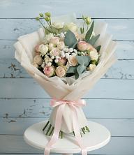 Букет цветов из:  Розы и Лизиантусы в Байкалово