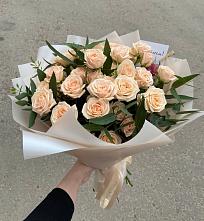 Букет Кремовые розы Латте в Байкалово