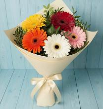 Букет цветов из:  Герберы в Байкалово