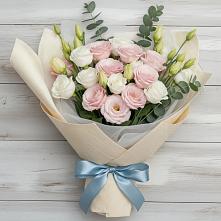 Букет цветов из:  Лизиантусы в Байкалово