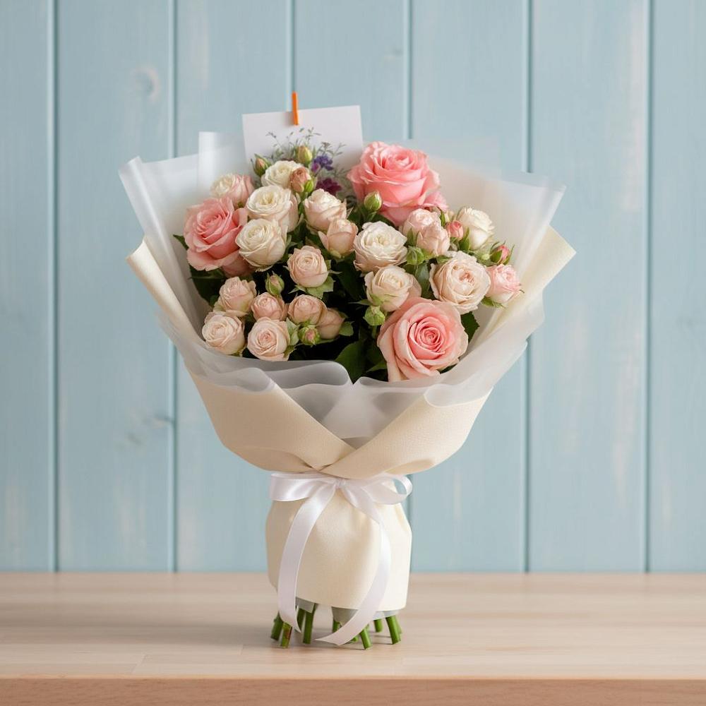 Букет цветов из: Розы в Байкалово