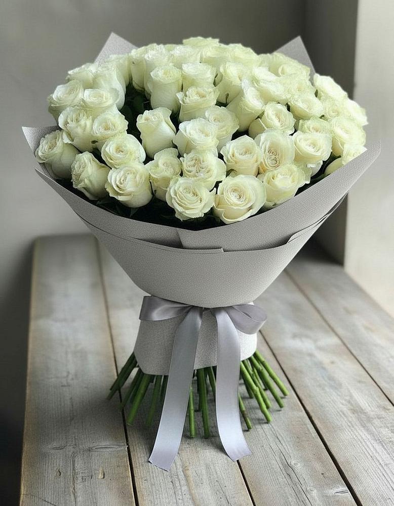 Букет 35 Белых роз в Байкалово