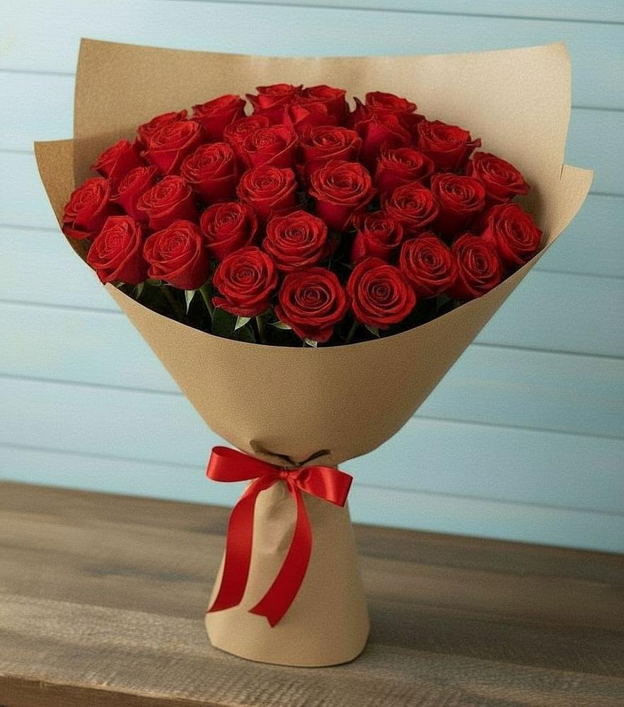 Букет Красные розы Милано в Байкалово