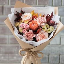 Букет цветов из:  Гвоздики, Хризантемы и Розы в Байкалово