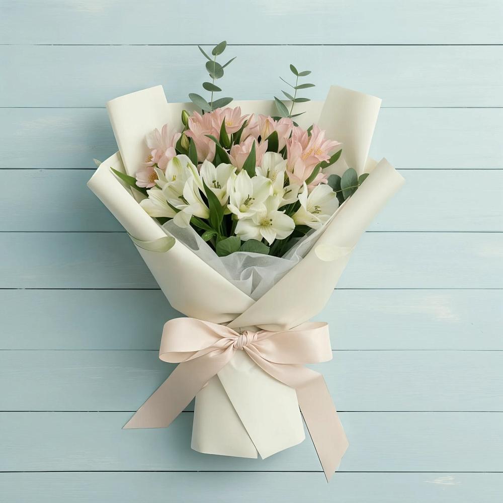 Букет цветов из: Альстромерии в Байкалово