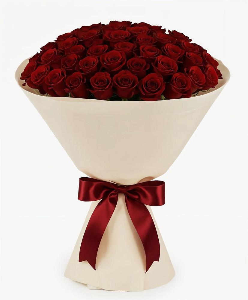 Букет 101 Бордовая роза Блэк Бакарра в Байкалово