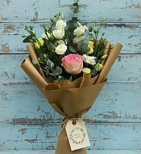 Букет цветов из:  Розы и Лизиантусы #REPLACE_PRED# Байкалово